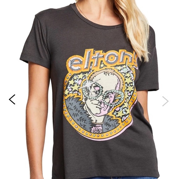 NWT Chaser Elton John Graphic T-Shirt - Picture 2 of 7